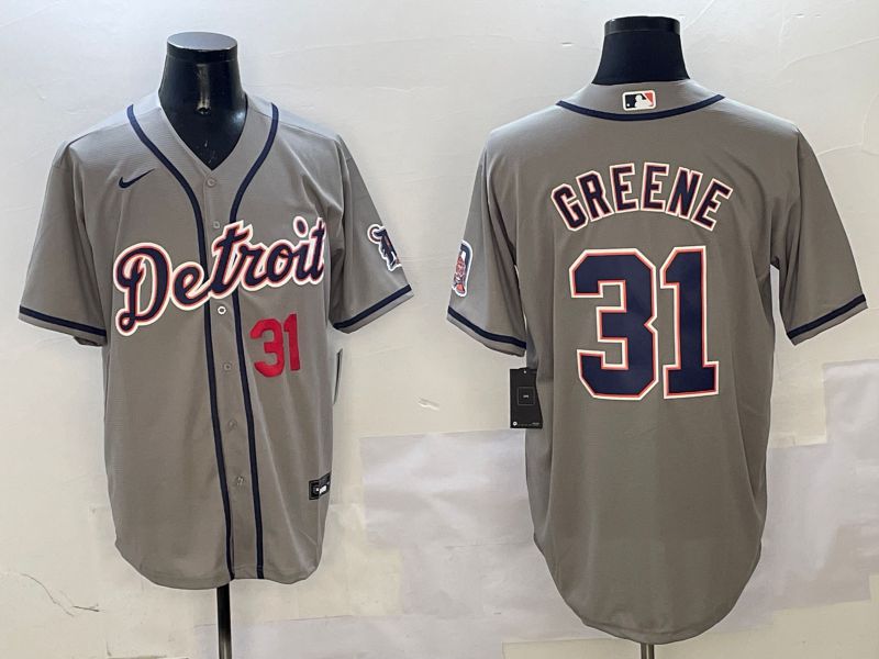 Men Detroit Tigers #31 Greene Grey Game 2025 Nike MLB Jersey style 3122